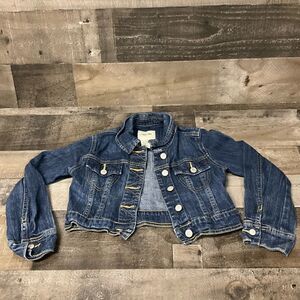 Cherokee Jean Jacket girls S 6/6x Blue Button Up